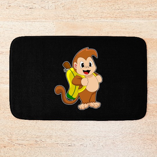 Monkey Banana Backpack Bath Mats