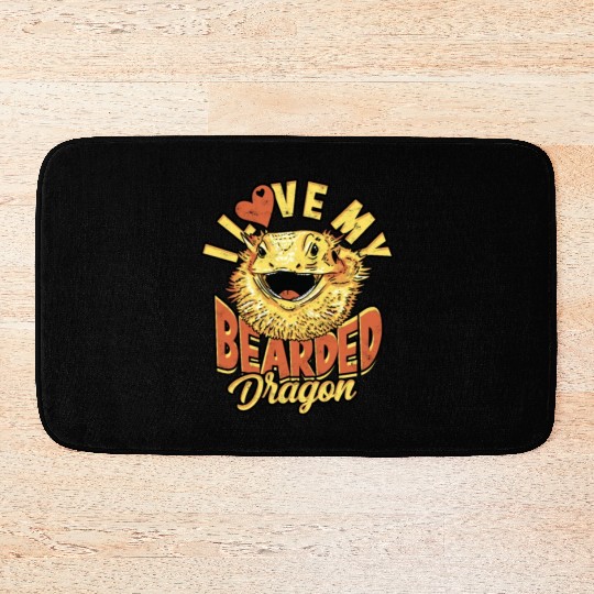 I Love My Bearded Dragon - Reptile Bath Mats