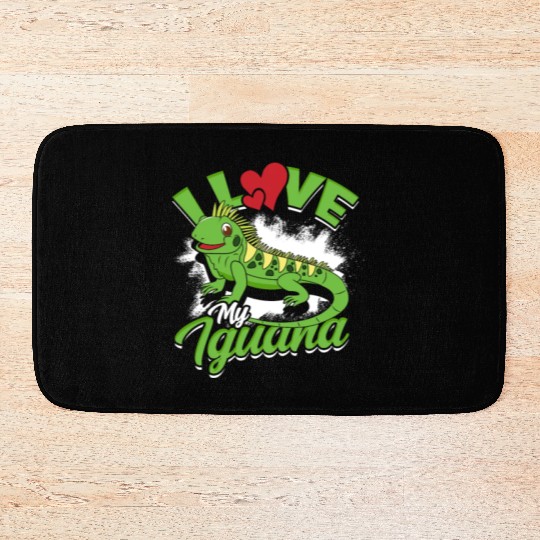 I Love My Iguana - Reptile Bath Mats