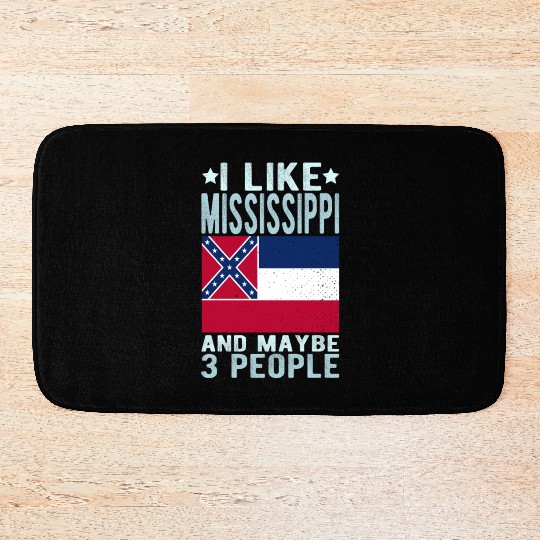 Mississippi Flag US State Bath Mats