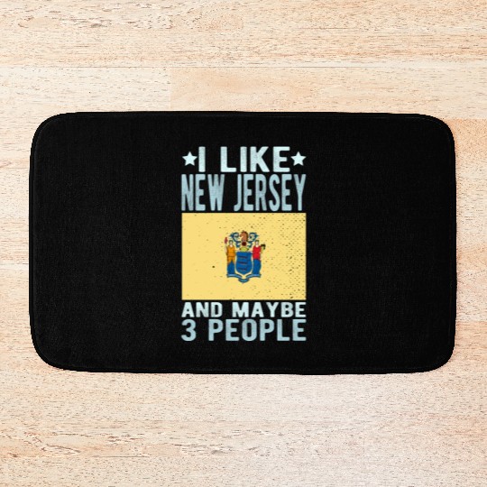 New Jersey Flag US State Bath Mats