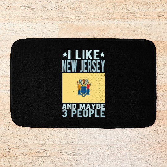 New Jersey Flag US State Bath Mats
