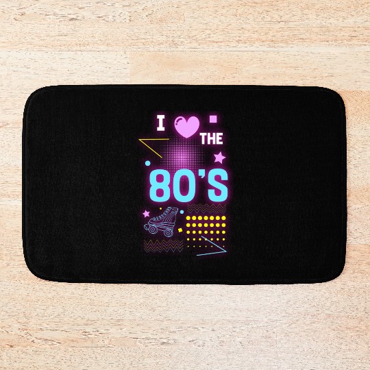 Neon Vintage Geek Bath Mats