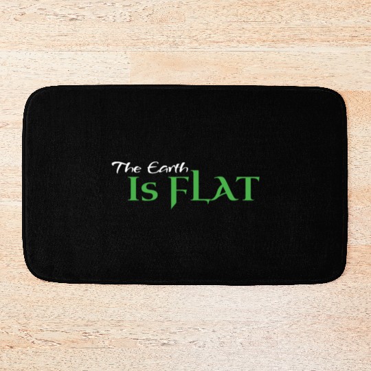 Flat Earth Green Bath Mats