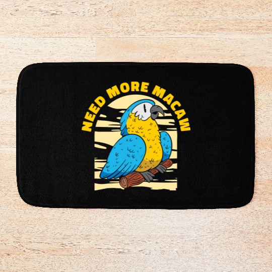 Macaw Parrot Lover Nature Zoo Animal Pet Bath Mats