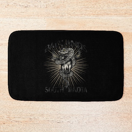 Badlands Us National Park South Dakota Bison Bath Mats