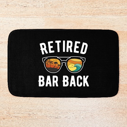 Beachy Retirement Vibes with Bar Scene Bath Mats
