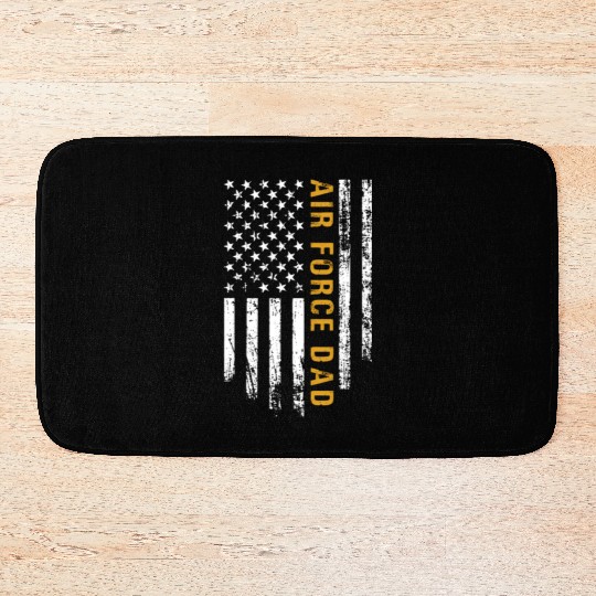 USA Flag Air Force Dad PILOT Bath Mats