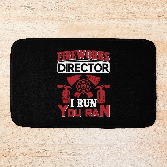 Fireworks Director Bath Mats