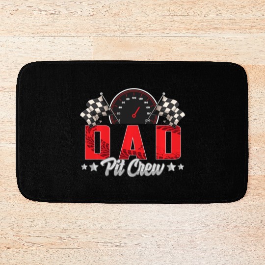 Race Car Birthday Party Racing Family Dad Pit Crew Bath Mats