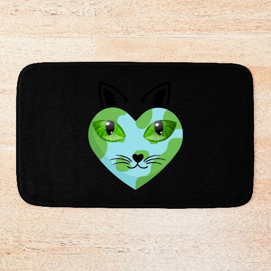 Save The Earth Its The Only Planet With Cat Bath Mats