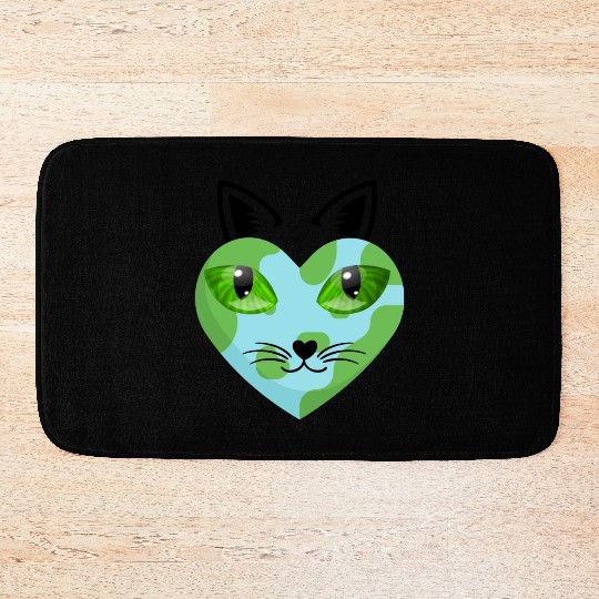 Save The Earth Its The Only Planet With Cat Bath Mats