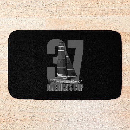 America's Cup 37 Grey Bath Mats