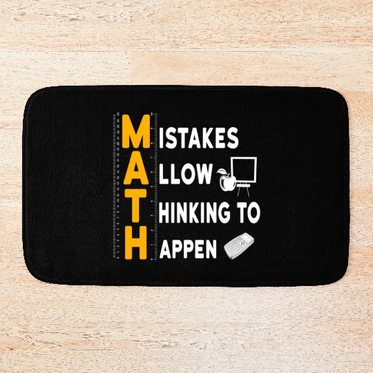 I'm A Math Teacher Appreciation Gift Math Lover Bath Mats