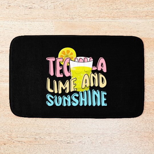 Tequila Lime and Sunshine, summer is coming Bath Mats