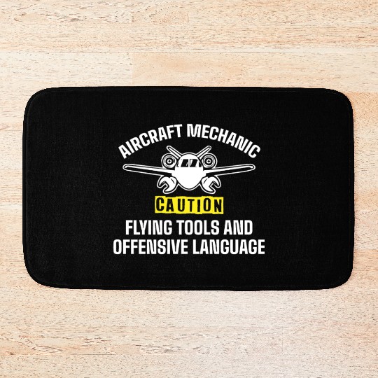 Aircraft Mechanic Bath Mats