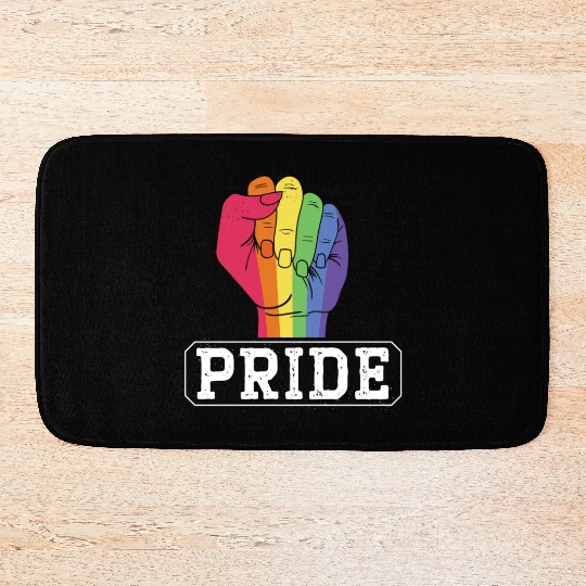 Gay Rights Rainbow Pride Month LGBTQ Gay Pride Bath Mats