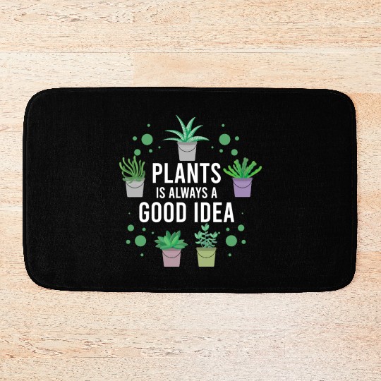 Plants us always a good Idea Bath Mats