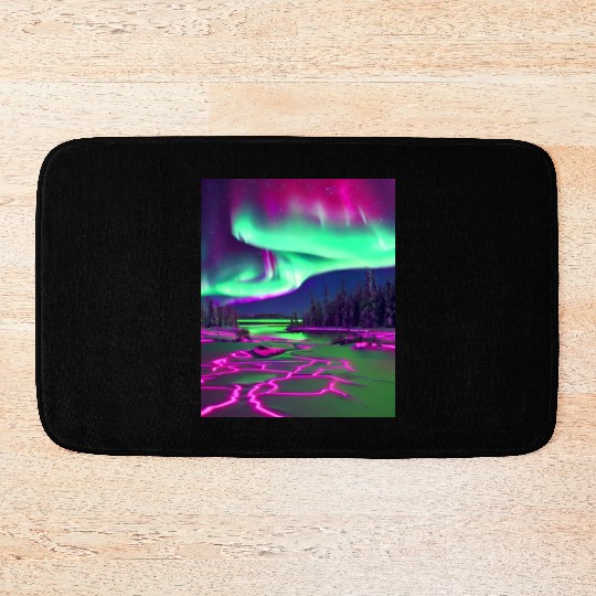 Northern Lights Bath Mats