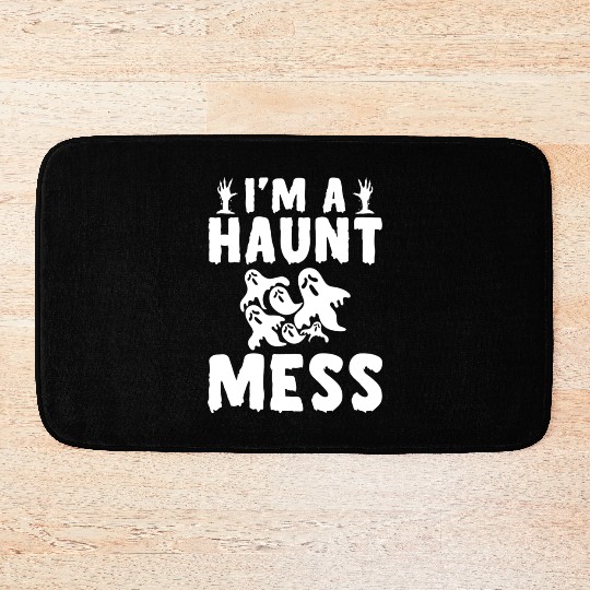 Halloween Paranormal Ghost Hunters Horror Fans Bath Mats