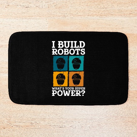 Robot Retro Bath Mats