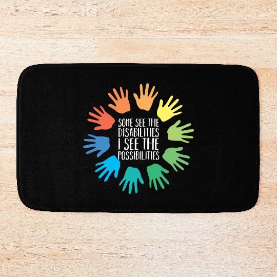 I See Possabilities Special Education Teacher Bath Mats