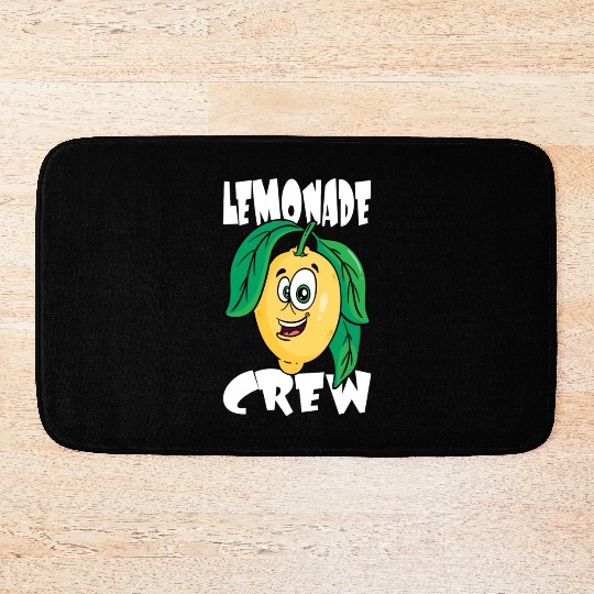 Sweet Kids Lemon Motif Bath Mats