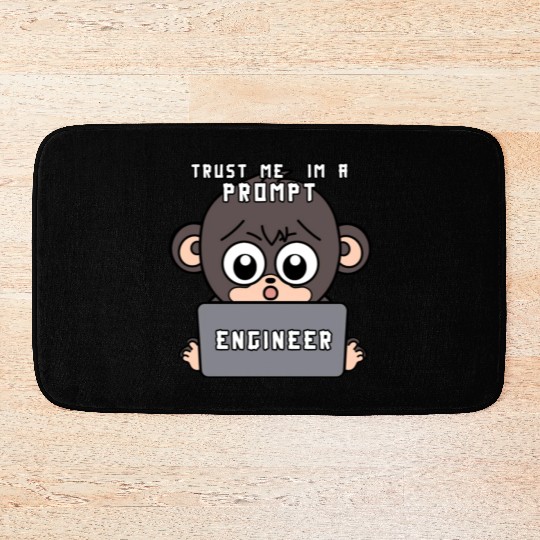 Trust me im a prompt Engineer - i love my Job ape Bath Mats