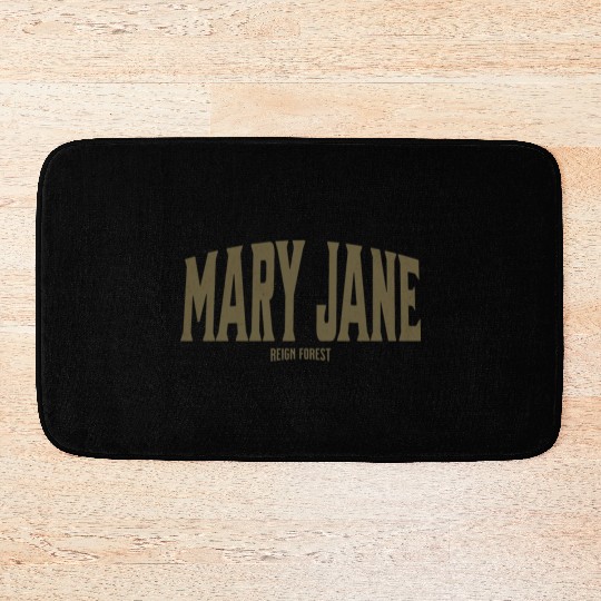 Mary Jane Marijuana Funny Graphic Bath Mats Bath Mats