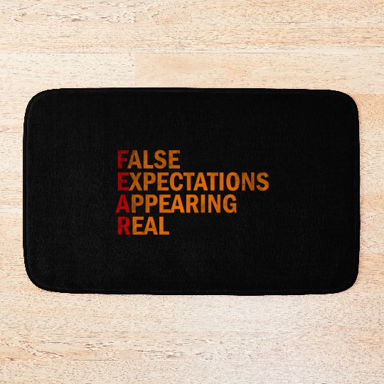 False expectations appearing real Bath Mats