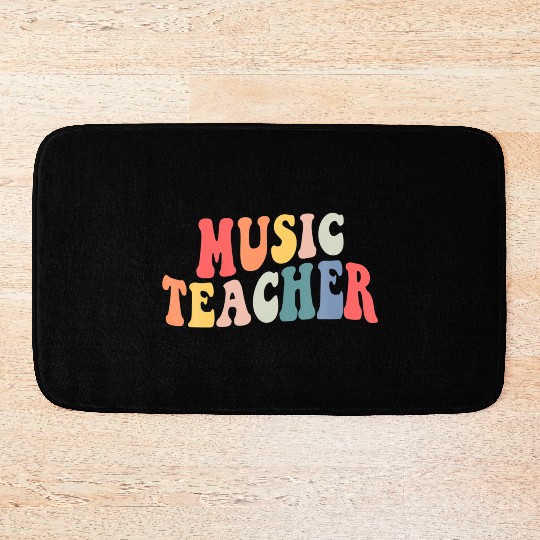 Groovy Music Teacher Team Back To School Bath Mats