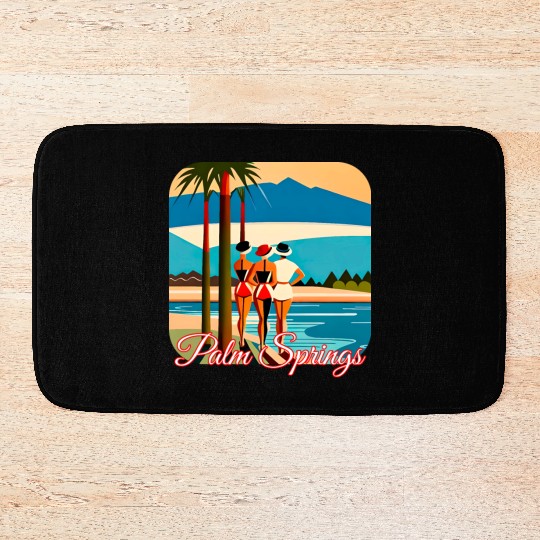 Palm Springs Swim Club Bath Mats