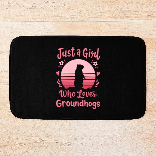 Groundhog Groundhog Lover Bath Mats