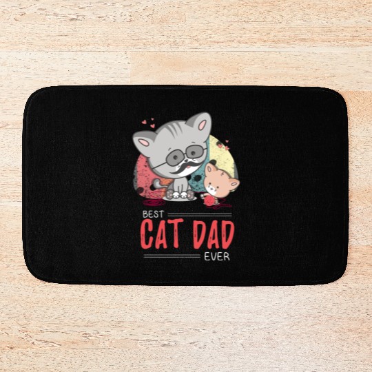 Cat Dad Bath Mats