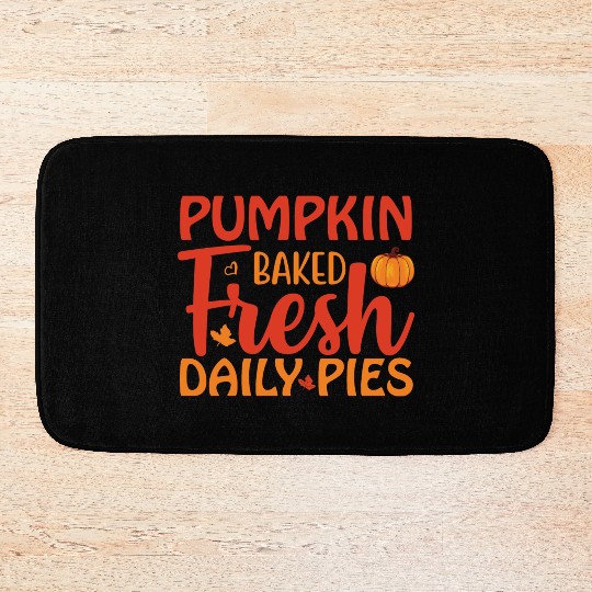 Pumpkin Baked Fresh Daily Pies Bath Mats