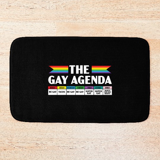 Gay Rights Rainbow Pride Month LGBTQ Gay Pride Bath Mats