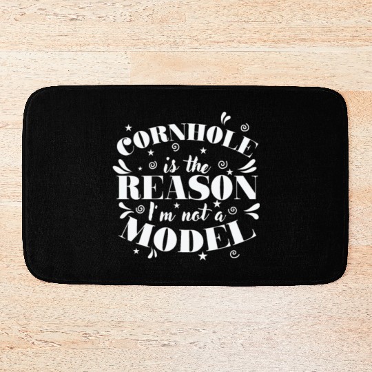 Cornhole is the Reason I'm not a Model Game Bath Mats