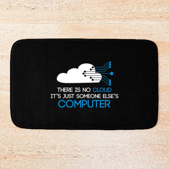 The Codefather Computer Scientist Programmer Cloud Bath Mats