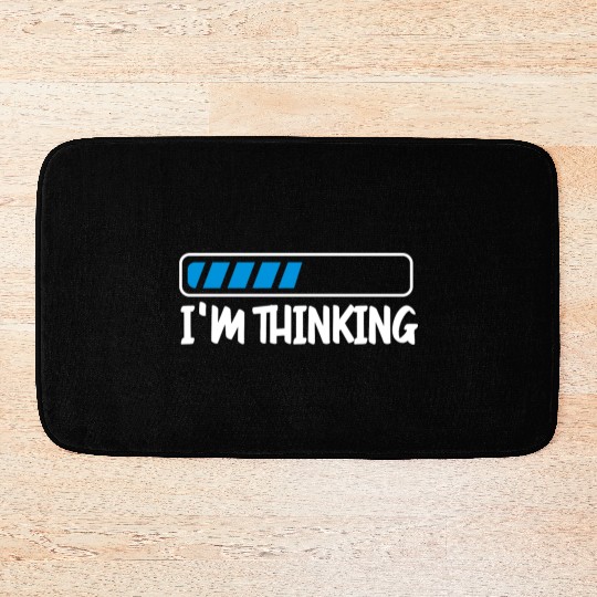 I'm Thinking Computer Scientist Programmer Cloud Bath Mats
