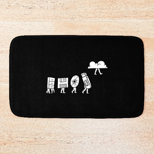 Computer Scientist Programmer Cloud Internet Bath Mats
