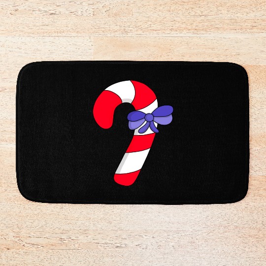 Candy cane 80s Bath Mats