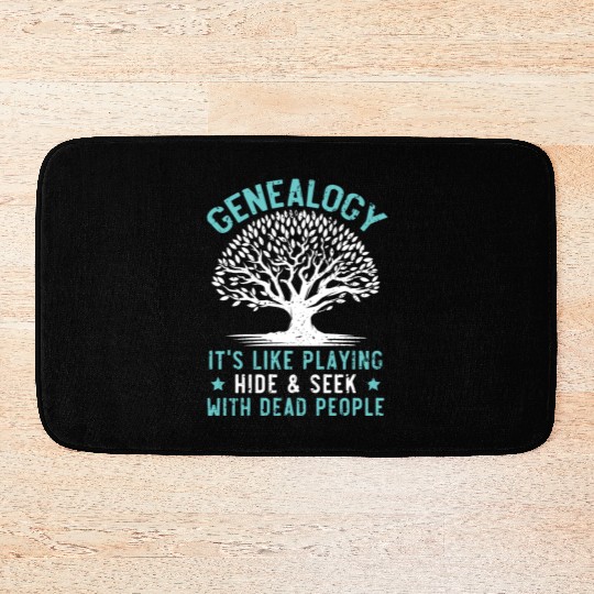 Genealogy Playing Hide And Seek With Dead People Bath Mats