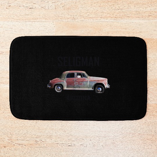 Old car city of Seligman in Arizonna, US Route 66 Bath Mats