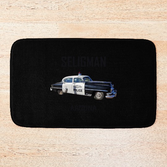 Old car city of Seligman in Arizonna, US Route 66 Bath Mats