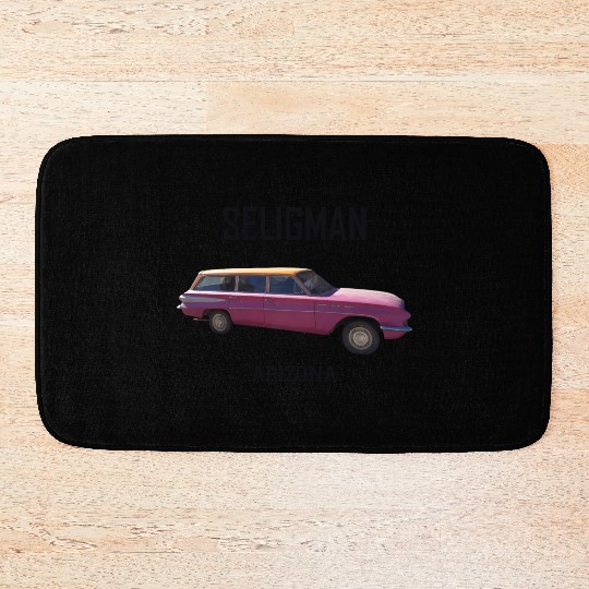 Old car city of Seligman in Arizonna, US Route 66 Bath Mats