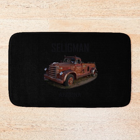 Old car city of Seligman in Arizonna, US Route 66 Bath Mats
