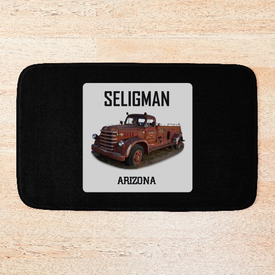 Old car city of Seligman in Arizonna, US Route 66 Bath Mats
