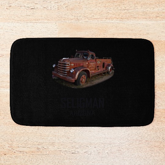 Old car city of Seligman in Arizonna, US Route 66 Bath Mats