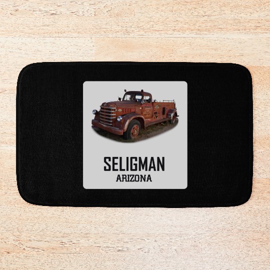 Old car city of Seligman in Arizonna, US Route 66 Bath Mats