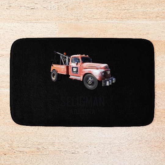 Old car city of Seligman in Arizonna, US Route 66 Bath Mats